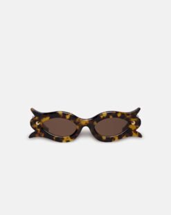 Tully - Bioműanyag Virágos Napszemüveg - Sötét Borostyánszínű