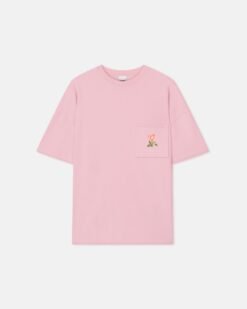 Wren - Mintás Pamut-Jersey Póló - Rózsaszín/Rózsaszín