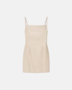 Jorie - Okobor™ alt-bőr miniruha - krémszínű