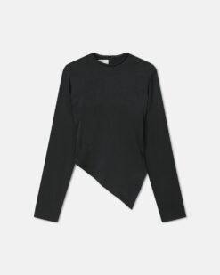 Endah - Crisp szatén felső - fekete