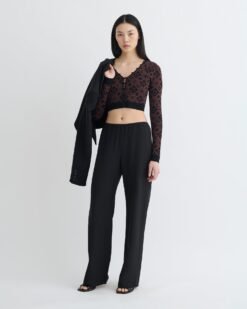 Dovie - Rövidített Kardigán - Szimbólum Mozaik Mahagóni