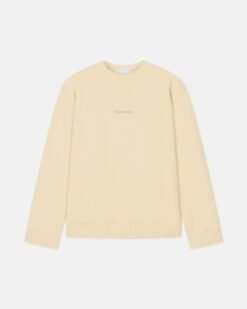 Remy - Mintás Pamut-Fleece Pulóver - Krém/Fekete/Mézeskalács Szív