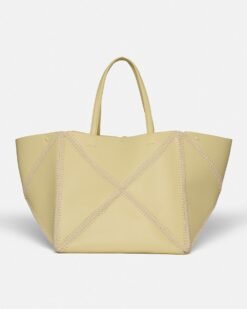 Origami Nagyméretű Táska - Alt-Nappa Horgolt Táska - Holdsugár/Krém